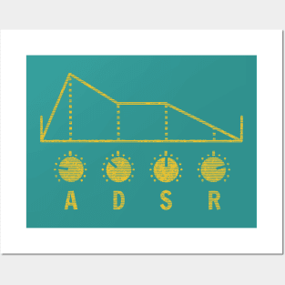 Synthesizer ADSR for Synth lover Posters and Art